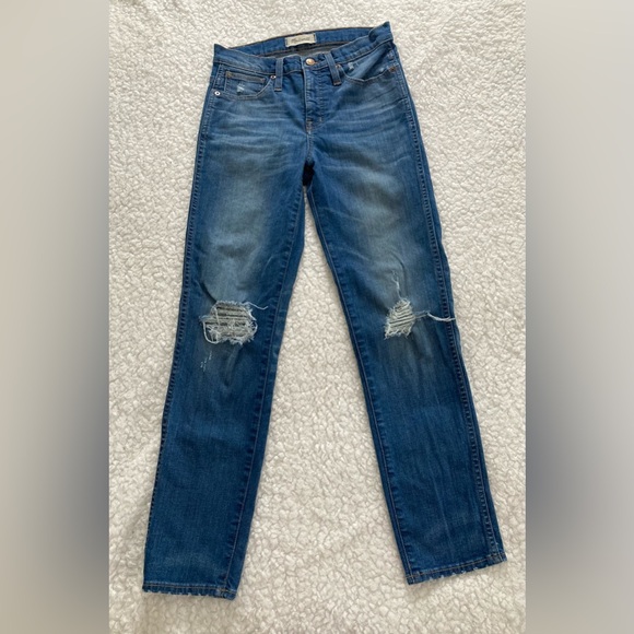 Madewell women’s slim straight denim jeans, size 26 - Picture 6 of 11